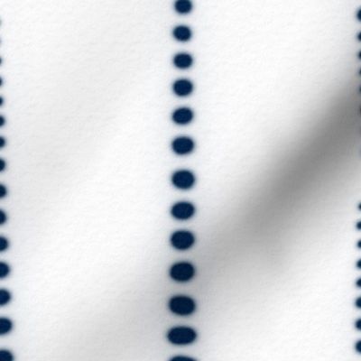 shibori dots line - indigo blue dots over white - shibori fabric