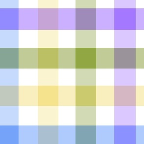 English Garden Pastel Plaid — Large