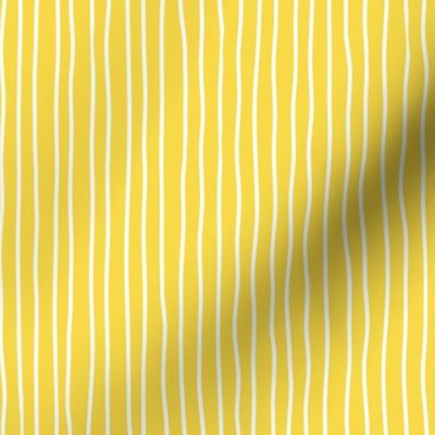 illuminating yellow - white crooked lines on illuminating yellow - vibrant stripe wallpaper