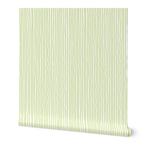 lime crooked lines on white - crooked Wallpaper | Spoonflower