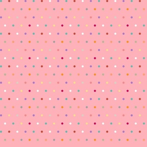 Cute polkadots confetti pink