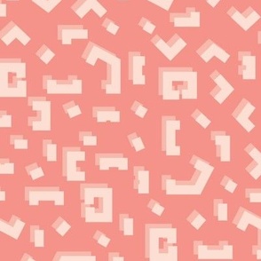 Pixelated Leopard Pink Animal Print