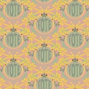 Vote! - Mint/Pink/Yellow
