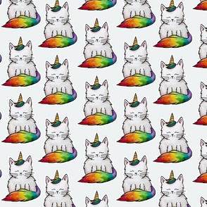 Rainbow Caticorn - White