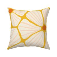XL - Mosaic Flowers Yellow White Orange