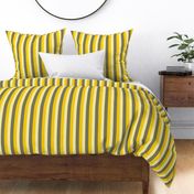 Wide - Basic Sage Green and Yellow Stripes 
