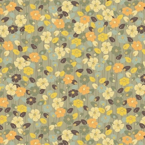  Floral in Sage Green small scale