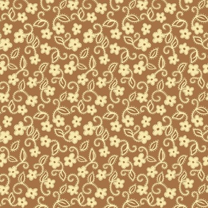 Boho Floral - Small - Butter, Coffee