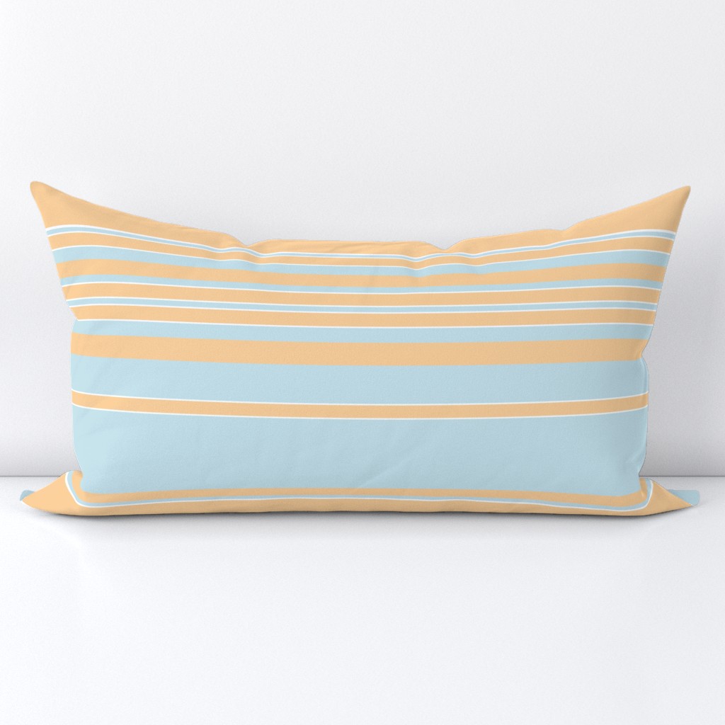 Lagoon Stripe aqua faded citrus 2