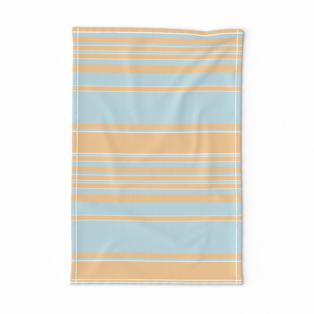 Lagoon Stripe aqua faded citrus 2