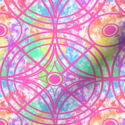 Easter mandala pink on pastel