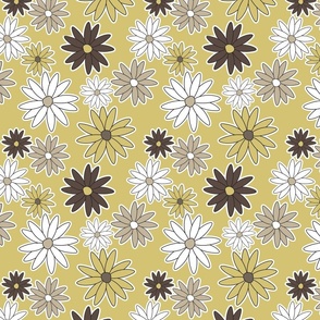 Daisy Floral Pattern - Yellow