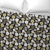 Daisy Floral Pattern - Black