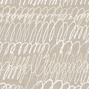 Squiggle Dove Grey Linen