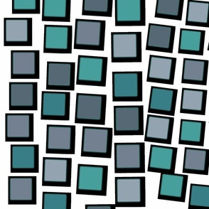 Color Fun Teal and White - 3.7