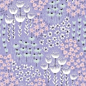 flower meadow  | Cotton candy colors