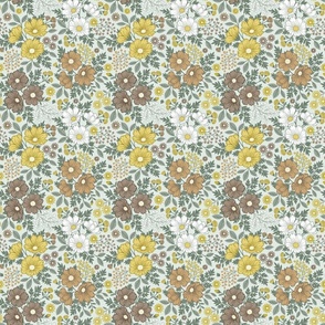 Boho cosmos flowers (sage green, 6 inch)