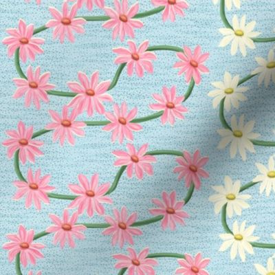 Endless Pink and White Daisy Chain