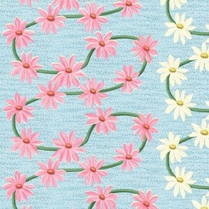 Endless Pink and White Daisy Chain