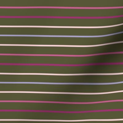 brooklynn stripe-olive (coordinates with lilac)