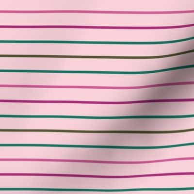 brooklynn stripes - pink (coordinates with seaglass/white/lilac)