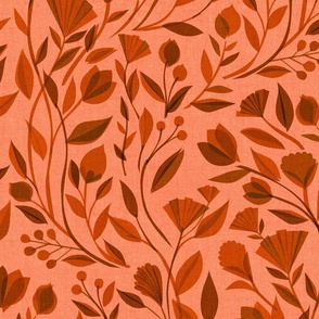 My Heart Blooms {Burnt Orange} large