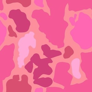 Cow Print in Tonal Pink