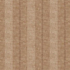 (small scale) Ivy Stripes - Vertical Golden Brown - LAD22