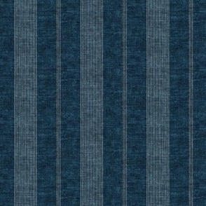 (small scale) Ivy Stripes - Vertical Dark Blue - LAD22