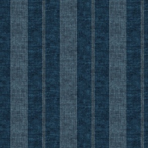 (med scale) Ivy Stripes - Vertical Dark Blue - LAD22
