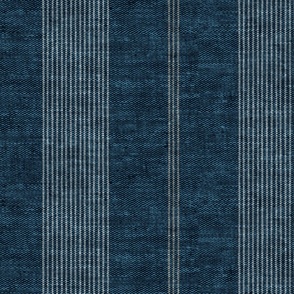 (large scale) Ivy Stripes - Vertical Dark Blue - LAD22