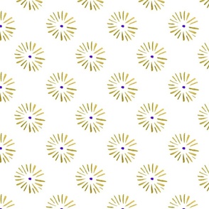 Daisy Dots in Gold - Large