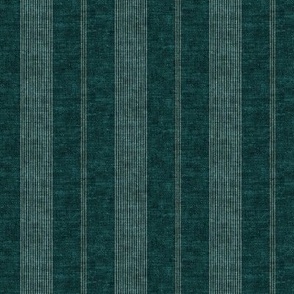 (small scale) Ivy Stripes - Vertical Dark Teal Green - LAD22