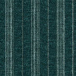 (med scale) Ivy Stripes - Vertical Dark Teal Green - LAD22