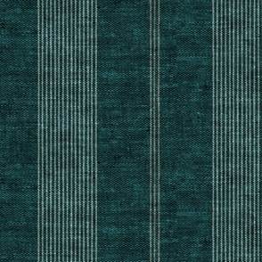 (large scale) Ivy Stripes - Vertical Dark Teal Green - LAD22