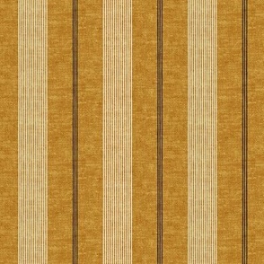 (small scale) Ivy Stripes - Vertical Mustard - LAD22