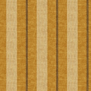 (med scale) Ivy Stripes - Vertical Mustard - LAD22