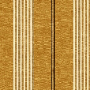 (large scale) Ivy Stripes - Vertical Mustard - LAD22