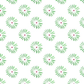 Daisy Dots in Green - Large