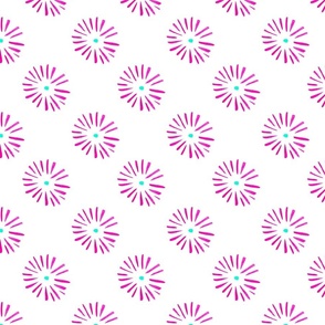 Daisy Dots in Pink - Large