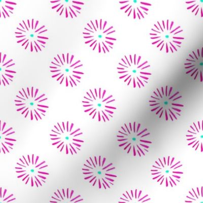 Daisy Dots in Pink - Small