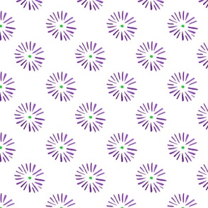 Daisy Dots in Purple - Large