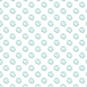 Daisy Dots in Turquoise - Small