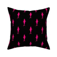 sharks (pink on black) - (90) C22