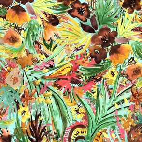loose style boho paradise botanical by rysunki_malunki