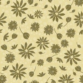 bohemian floral yellow