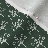 floral clamshell wallpaper olive