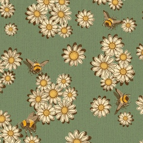 Daisy and the bees // Large