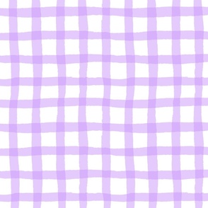 watercolor gingham in lavender lilac