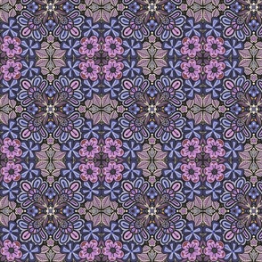 Y2K Mandala Flower Kaleidoscope Purple 